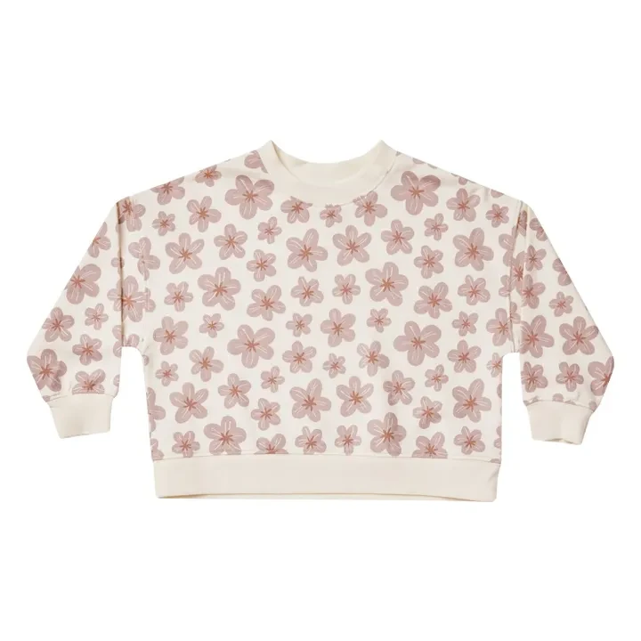 Sweat Fleurs | Ecru