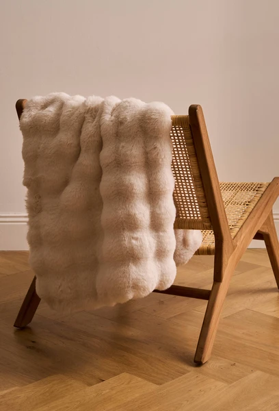 Plaid lapin premium, 130x170cm, polyester recyclé