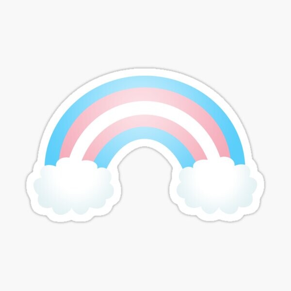 Transgender Rainbow Pride - Sans texte | Sticker