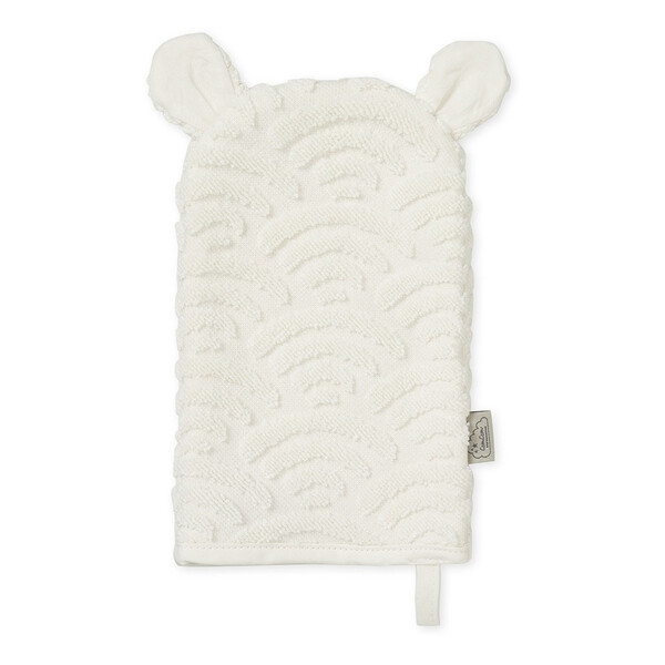 Gant de toilette en coton bio | Blanc