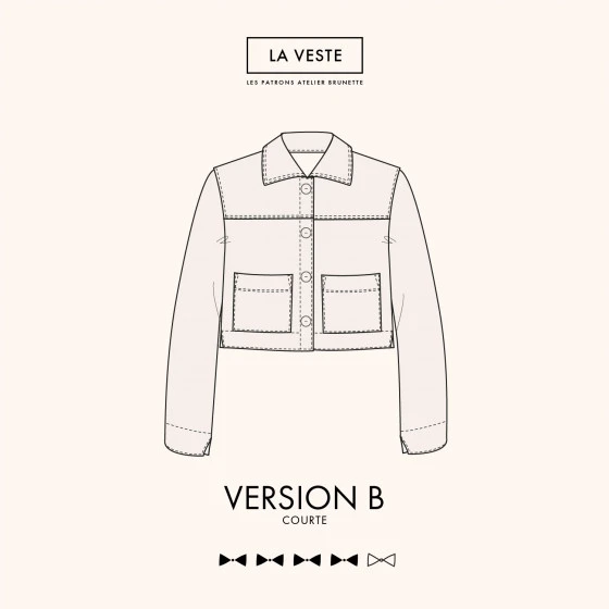 LA Veste : patron de couture Atelier Brunette