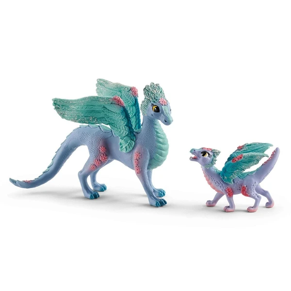 Dragon aux fleurs avec son petit