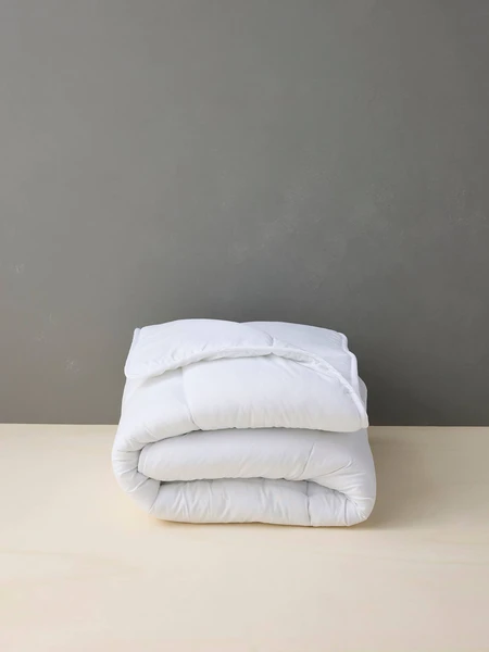 Couette microfibre anti-acariens traitée Bi-ome® blanc - Vertbaudet
