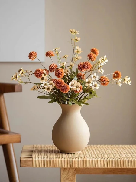 Petites fleurs artificielles, Fleurs d'automne en soie, Petites fleurs en soie, Fleurs artificielles de remplissage, Fausses fleurs sauvages, Chrysanthème en soie, Fausses marguerites, Fausses marguerites