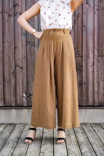 Patron pantalon large femme ASTAU | PDF & Pochette | Brizane