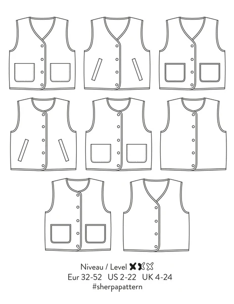 Patron Atelier Scämmit Gilet sans manches - Sherpa