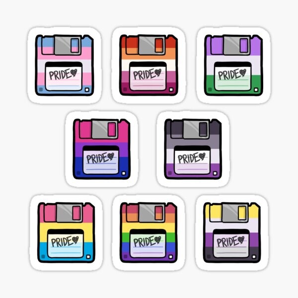 Ensemble de disquettes Pride | Sticker