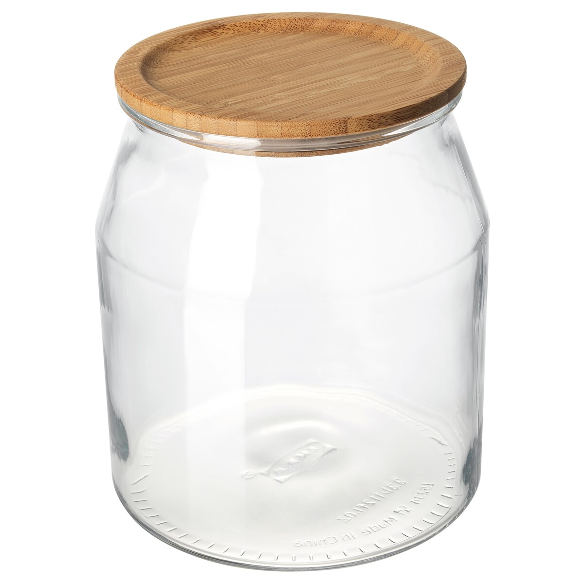 IKEA 365+ Bocal avec couvercle - verre, bambou - IKEA
