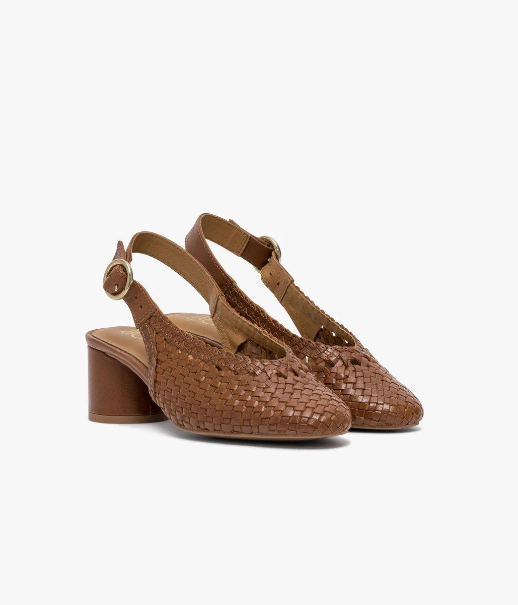 ESCARPIN SLING BACK DORRIA COGNAC