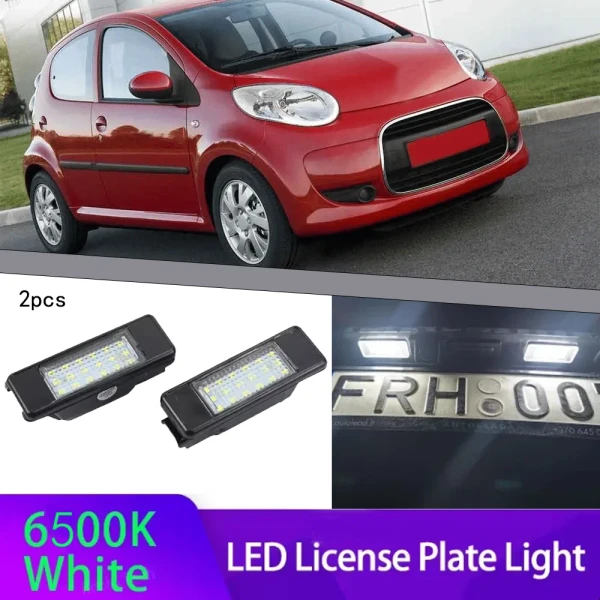 Feux de plaque d'immatriculation LED 2 pièces, adaptés à Toyota 106 1007 207 307 308 406 407 508, adaptés à Chevrolet C2 C3 C4 C5 C6 C8 - AliExpress 34