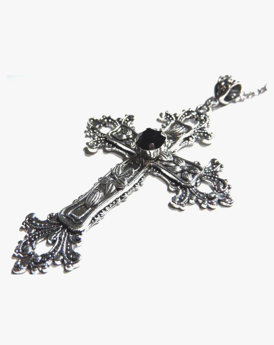 Large Gothic Cross Necklace