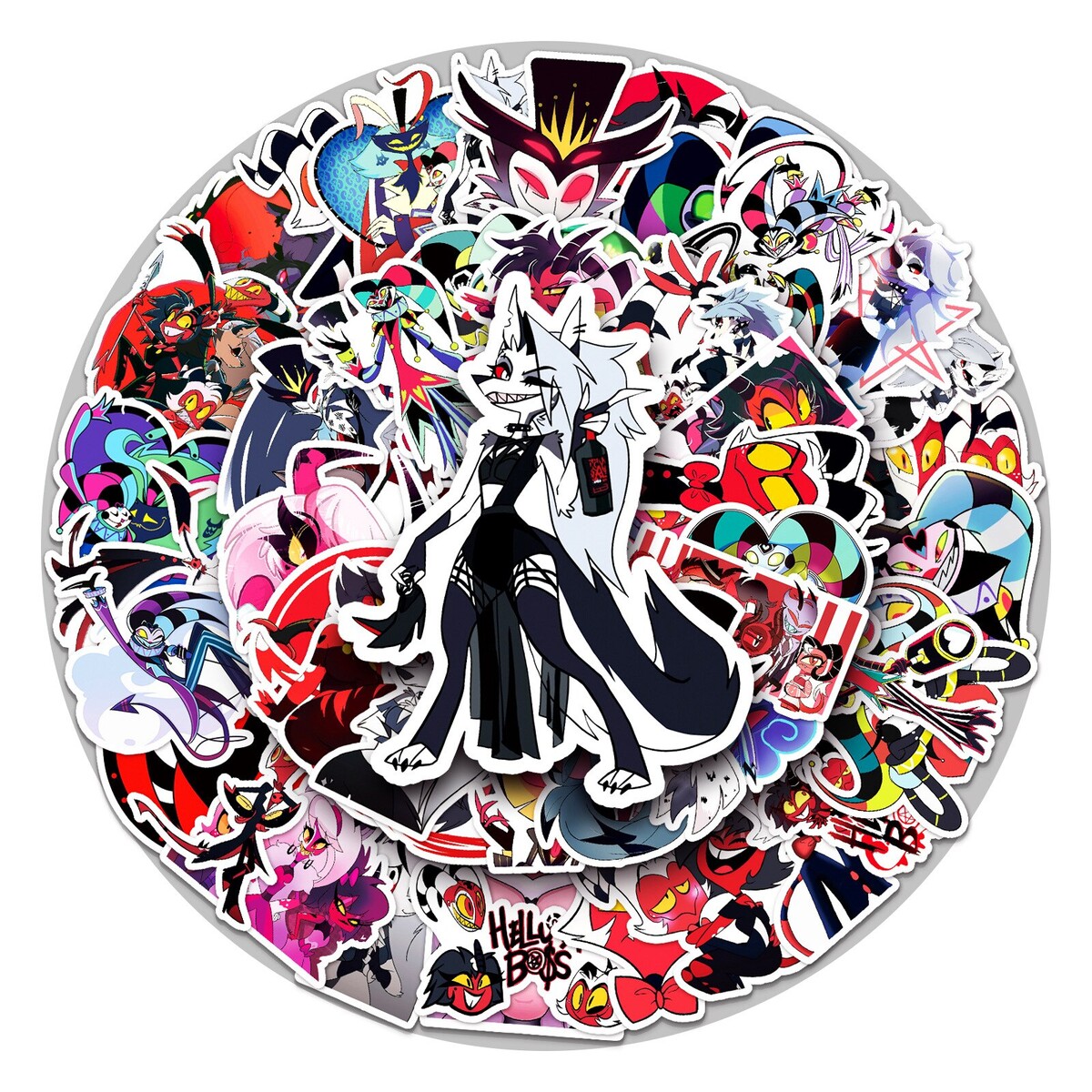 50 autocollants de graffitis de Boss maléfique, étiquette étanche, dessin animé, pour étui de téléphone, bagage, ordinateur portable, DIY bricolage