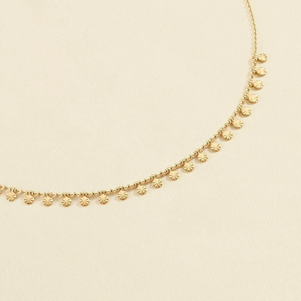 Collier ras du cou ARIEL - Cristal / Doré