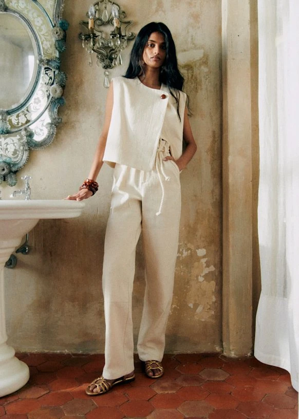 Veste Sebasty - Blanc Cassé - Coton - Sézane