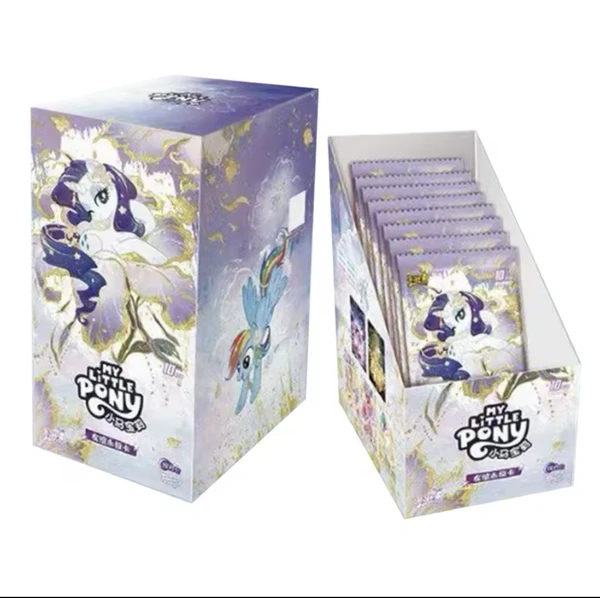 KAYOU Authentique My Little Pony Carte d'Amitié Éternelle Pack Lune Radiante Cartes Flash Dorées Collection Anime Jouets Cadeau - AliExpress 26
