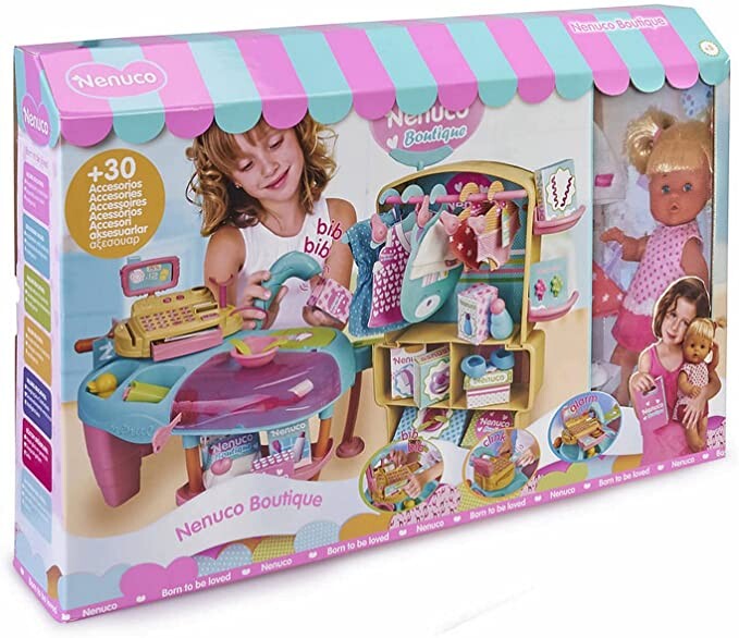 Nenuco- Boutique, Poupée Bébé avec Magasin de Vêtements de Jouets (Famosa 700015835) : Amazon.fr: Jeux et Jouets