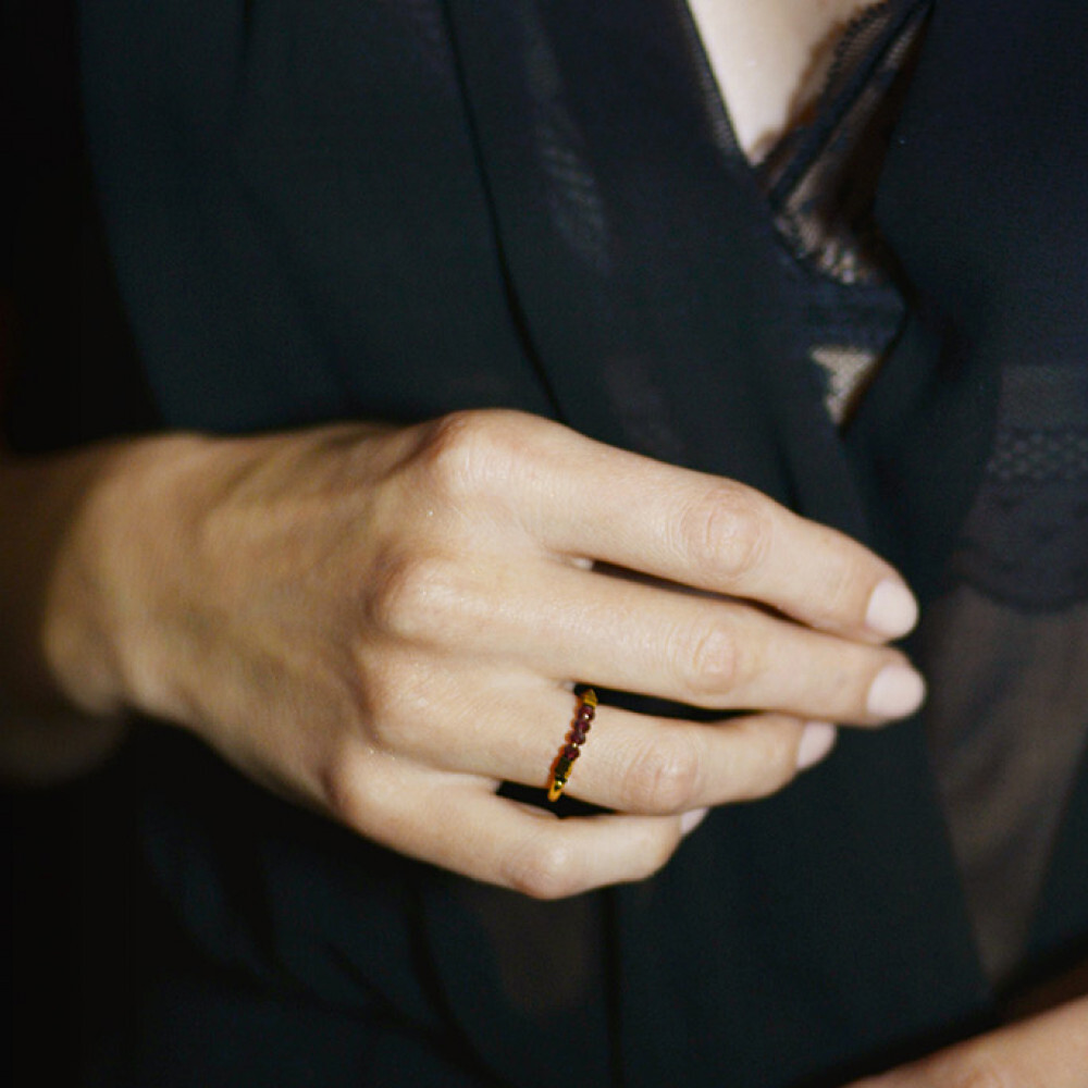 Bague Myriade - Grenat grenat