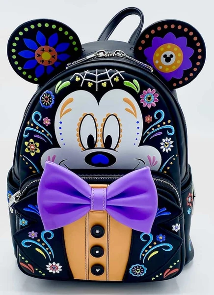 Loungefly Mickey Mouse Sugar Skull Cosplay Mini Backpack Disney Bag