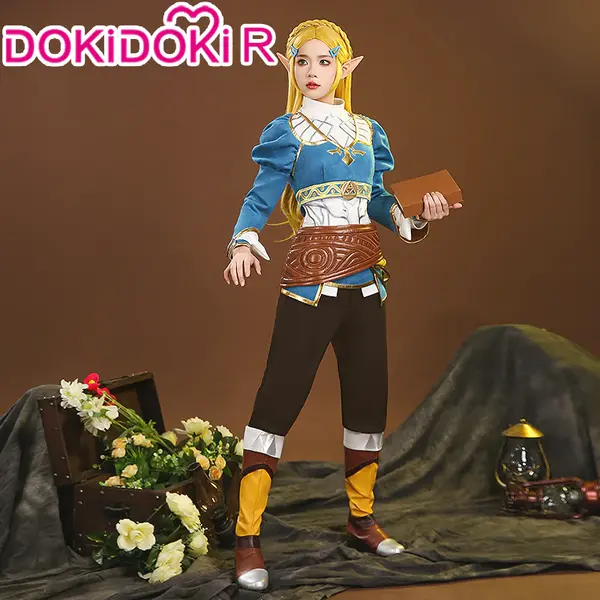 【Size S-3XL】【 Size S-2XL Ready For Ship】DokiDoki-R Game The Legend of Zelda Cosplay Princess Zelda Tetra Costume