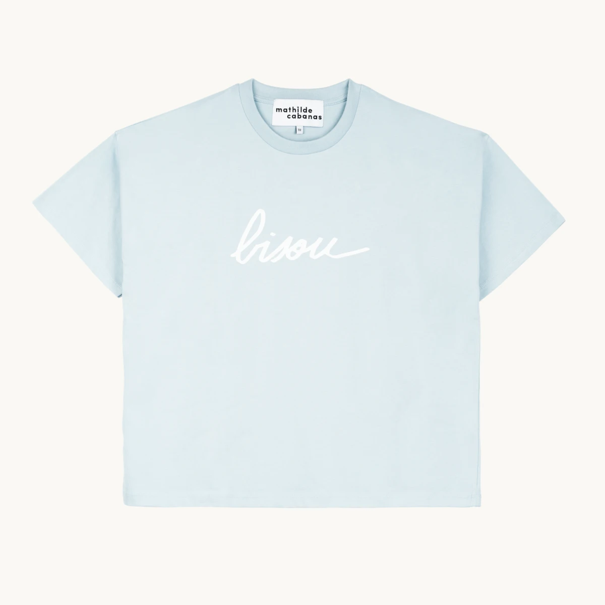 T-shirt Bisou bleu