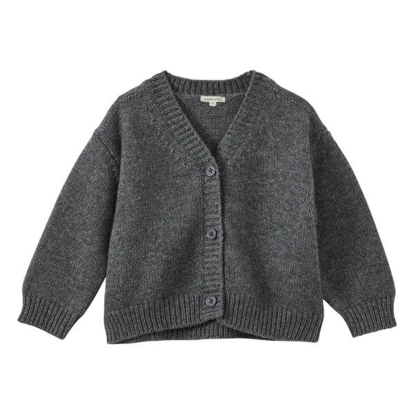 Caramel - Cardigan Copper Bébé - Gris foncé | Smallable