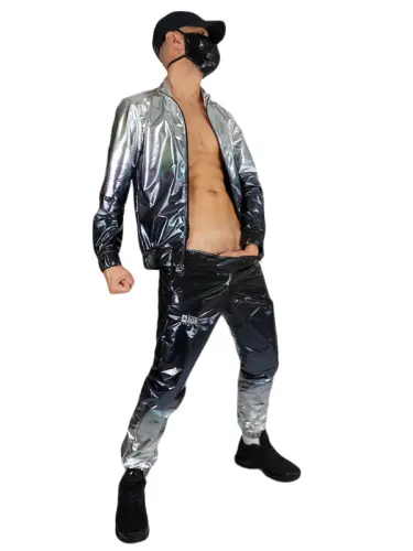Nylon Jacket Fuckbuddy Black/Silver Gradient