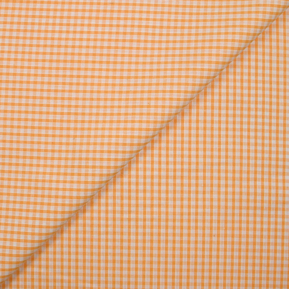 Coton Vichy 3mm abricot
