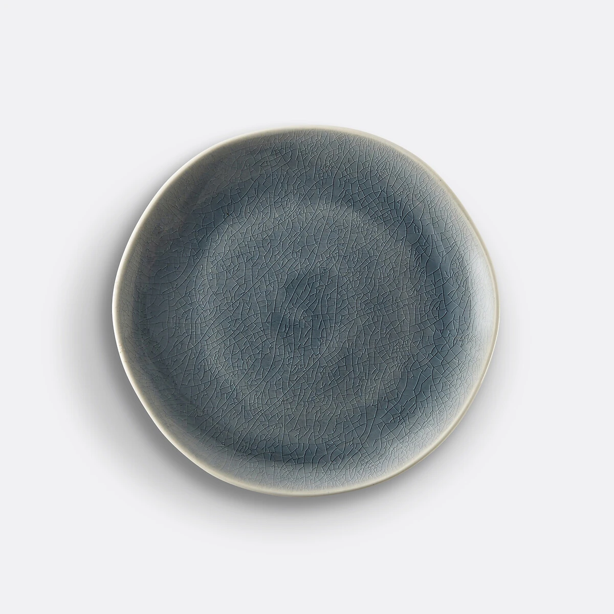 Lot 4 assiettes dessert craquelées, Gogain