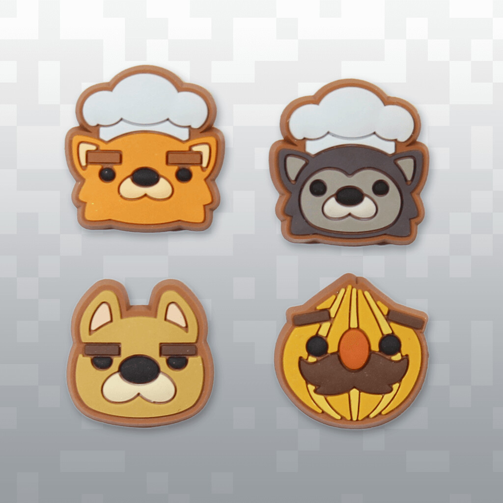 Overcooked PVC 4-Pin Set
