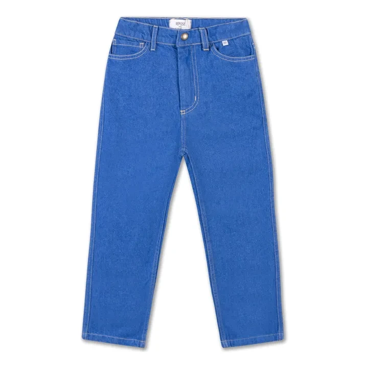Pantalon en Jean Coton Bio | Bleu