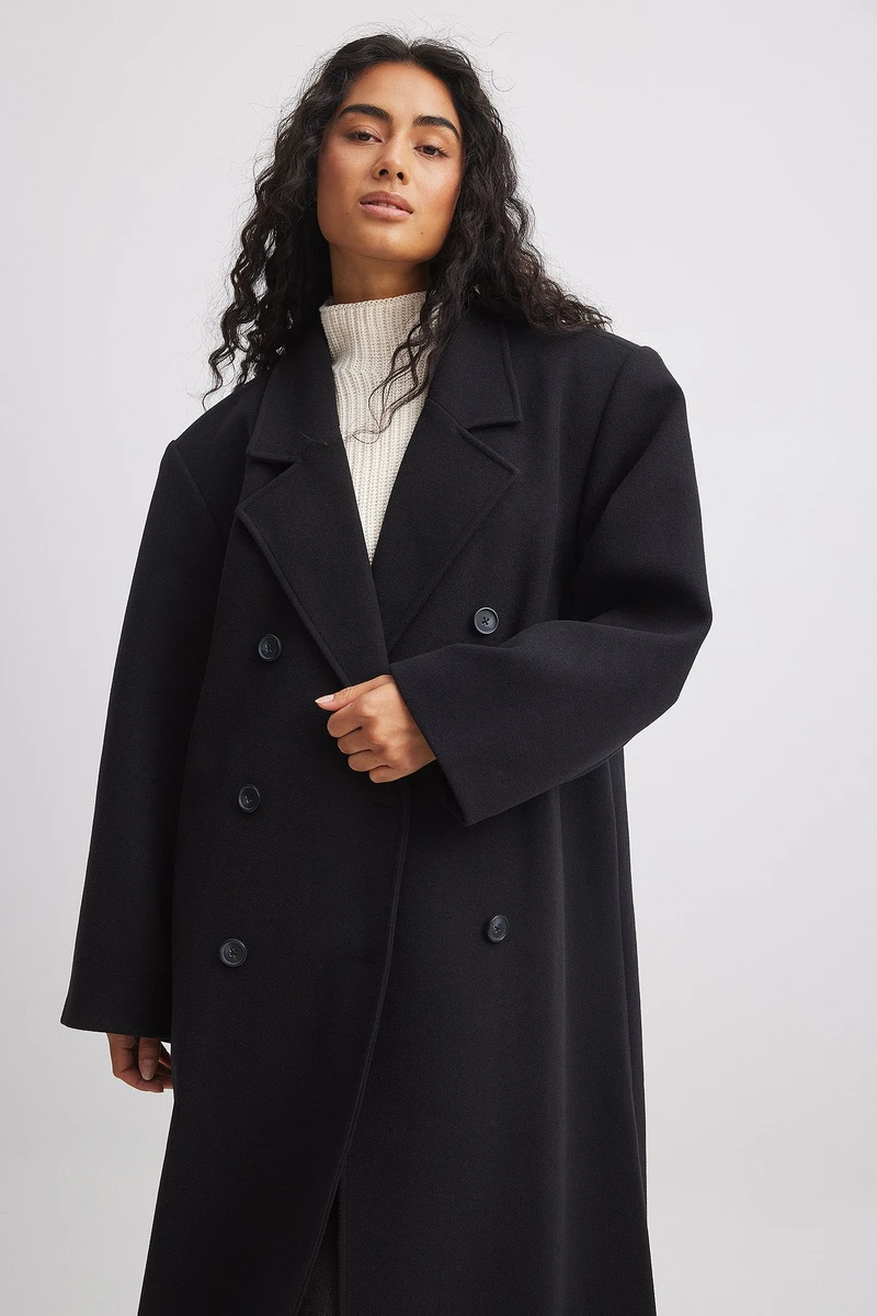 Oversized Coat Black