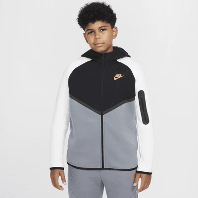 Sweat à capuche et à zip Nike Sportswear Tech Fleece pour ado (taille élargie)