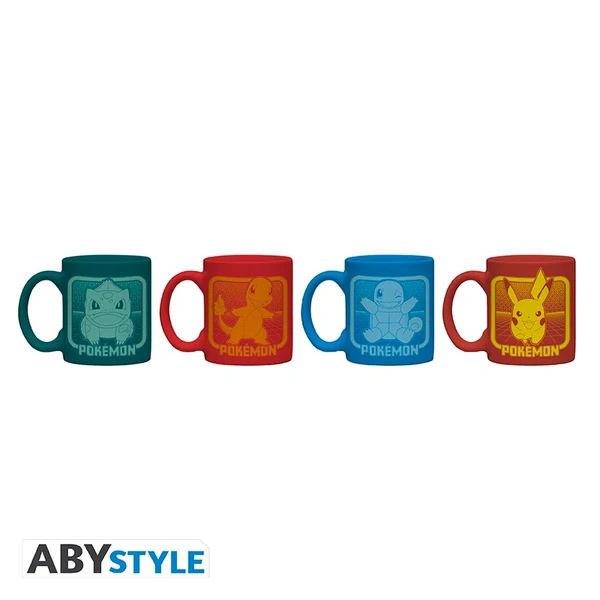 Set de 4 mugs à espresso - Pokémon - 110 ml