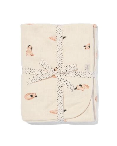 couverture pour berceau 75x100 gaufrée chien