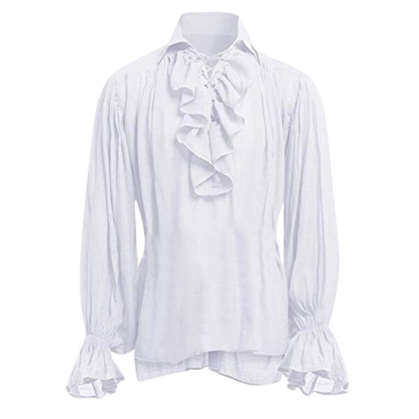 Chemise gothique à manches longues pour homme, hauts de haute qualité à la mode, style Bandage, nouvelle collection automne 2020