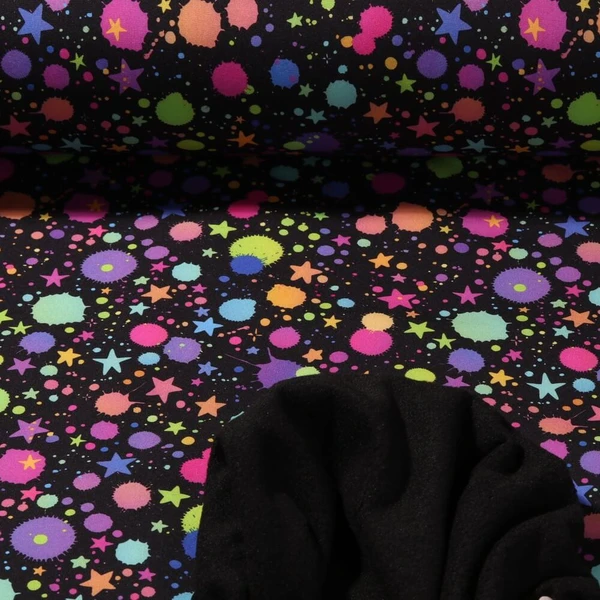 Softshell - Impression digitale Taches et étoile Noir