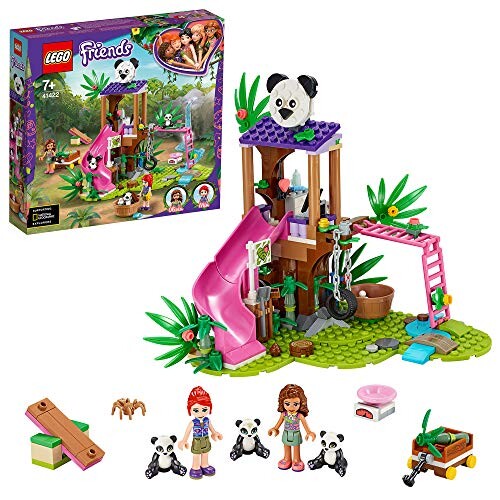 LEGO-La cabane des Pandas dans la Jungle Friends Jeux de Construction, 41422, Multicolore