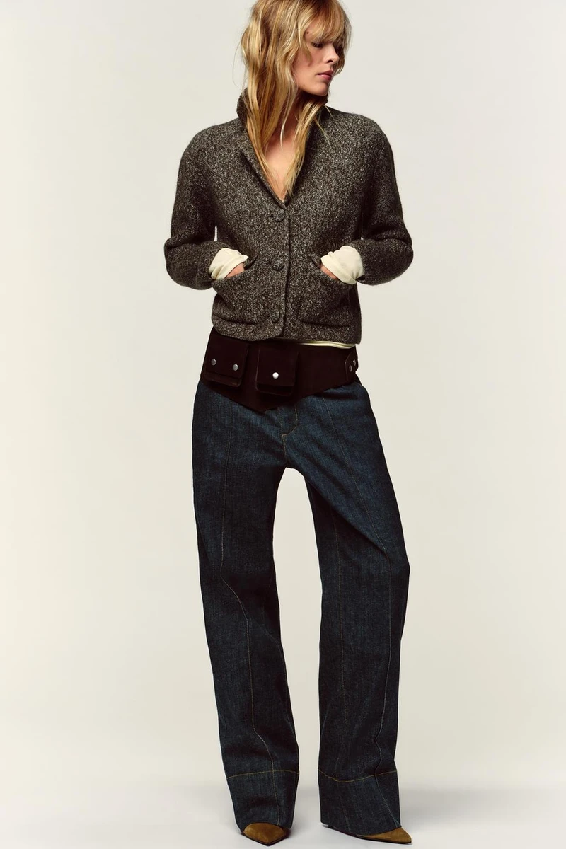 GILET EN MAILLE JASPE
