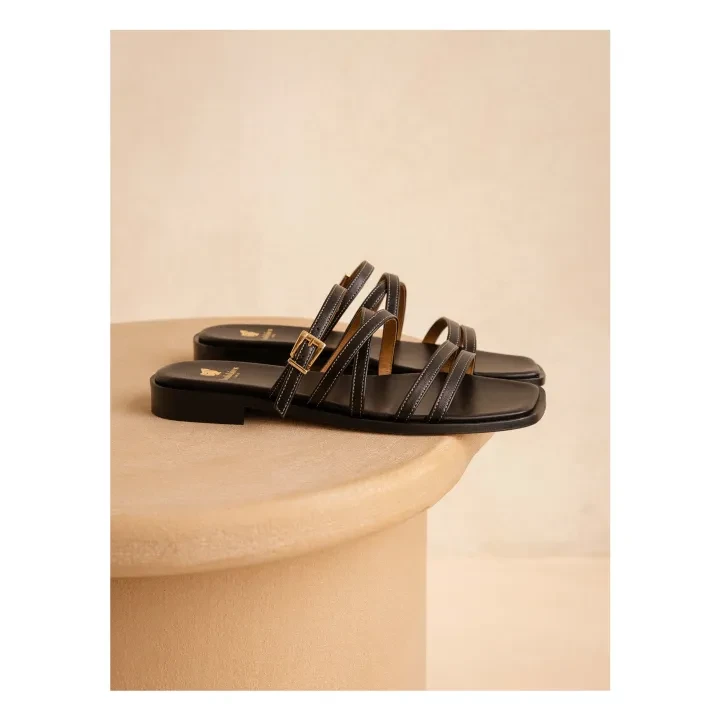 Sandales Isys Cuir | Noir
