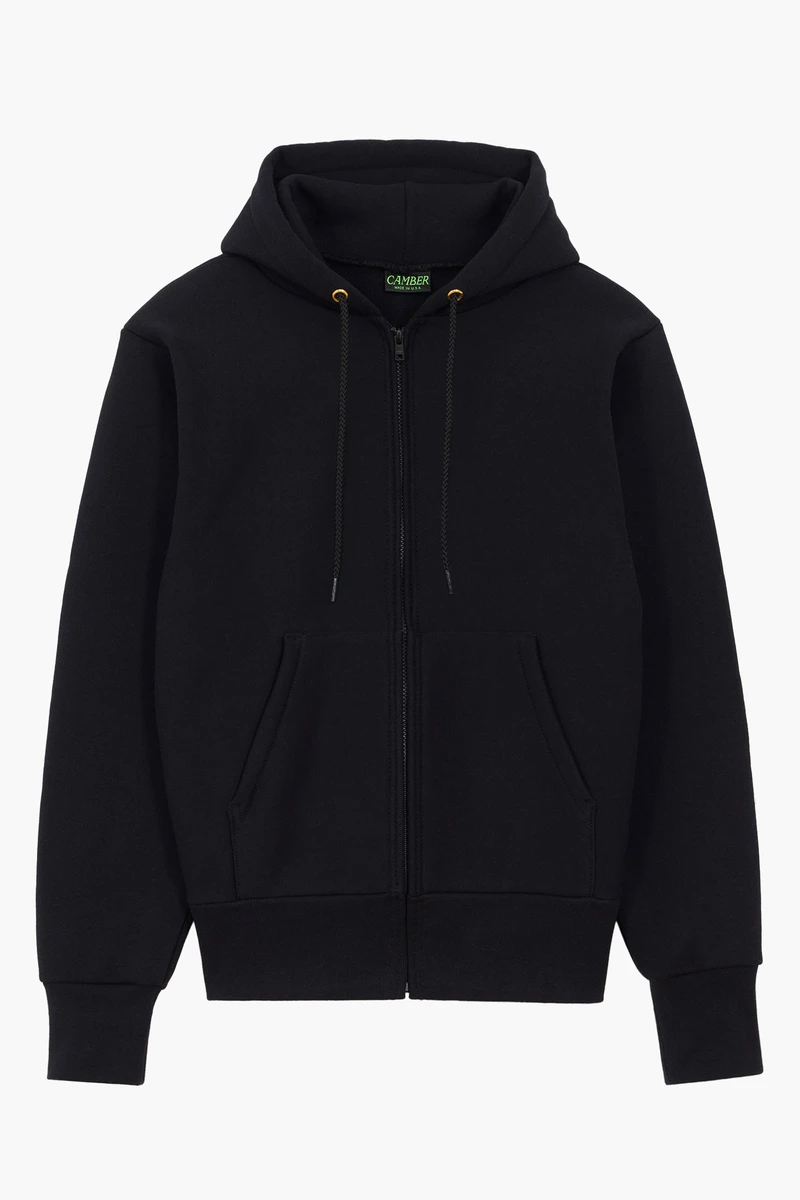 Zipped hoodie Max-weight - Black