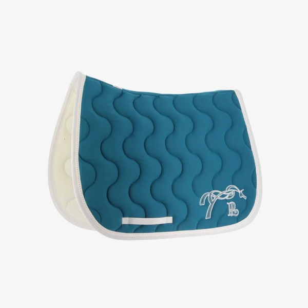 Tapis vert canard et blanc de Pénélope Leprévost