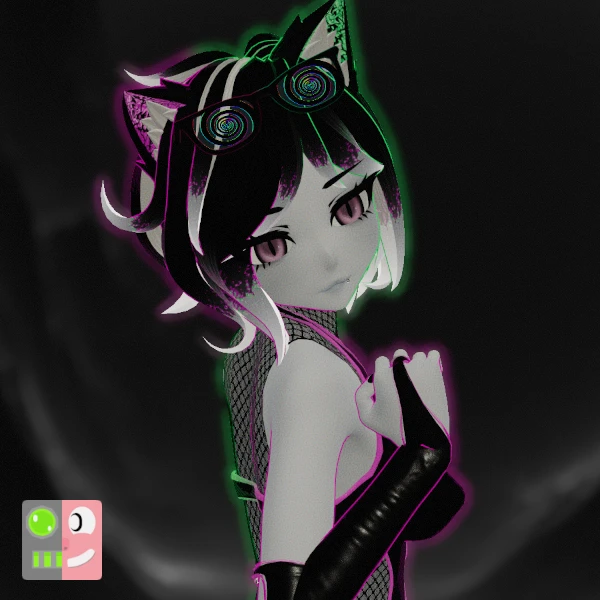 Nemui the Depraved (Audiolink + Facetracking) by GravitySqueeze on Jinxxy
