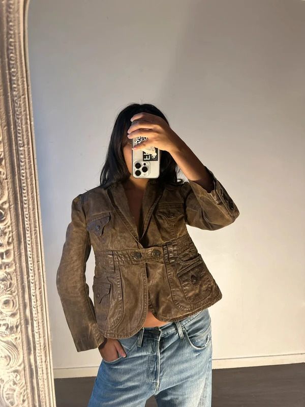 Veste en cuir