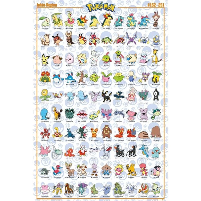 Pokémon de la Région Johto - Allemand