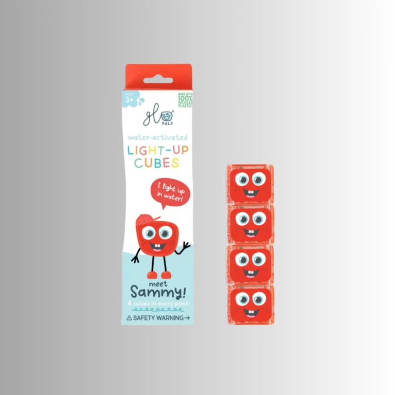 Lot de 4 cubes lumineux - rouge