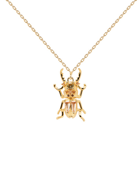 Collier amulette Courage Beetle