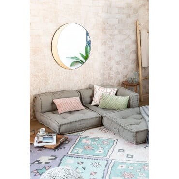 Ensemble Canapé d'Angle Dhel & Canapé Centre Dhel & Coussin Dhel