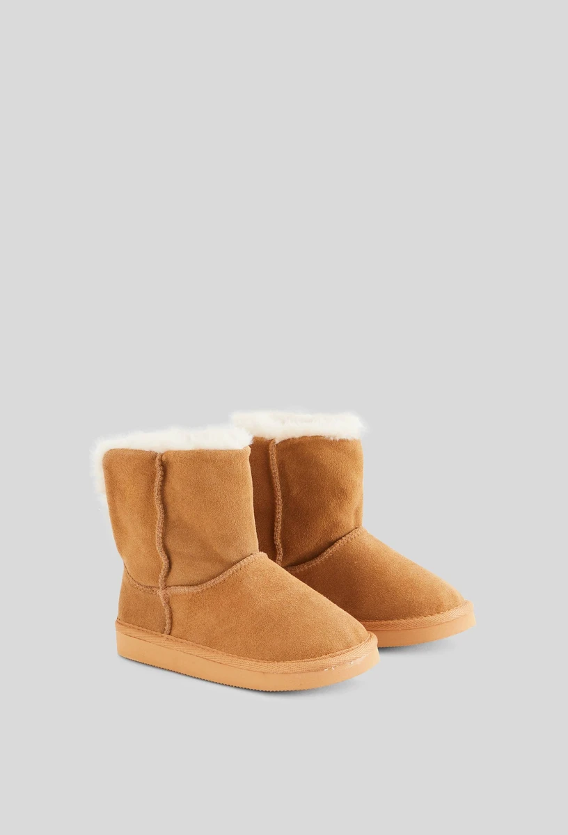 Bottines fourrées en cuir