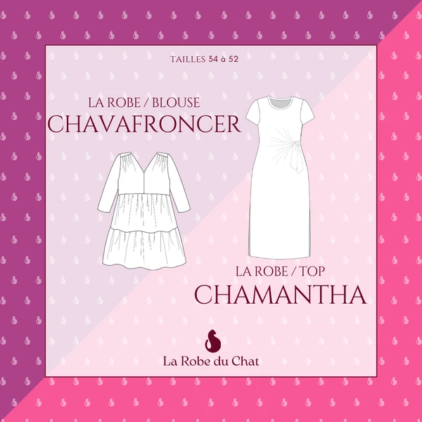 Ensemble de patrons couture - Chavafroncer et Chamantha