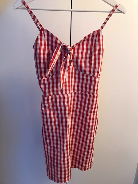 Rot-Weißes Kleid T36
